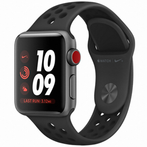 APPLE 워치 시리즈3 나이키+ 38mm Cellular 스페이스 그레이 알루미늄 (나이키 스포츠밴드)_이미지