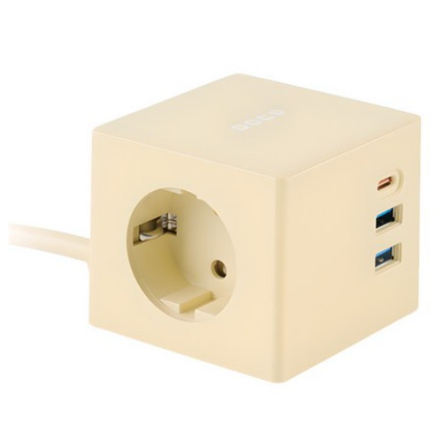 보코 1구 USB C타입 미니 큐브 멀티탭 (1.5m)_이미지