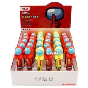 필박스 어몽어스 마스코트 4색 볼펜 (30개)_이미지