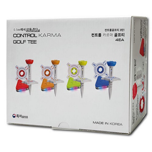 아이디메이커스 컨트롤 카르마 골프티+LED 티걸이 (4개)_이미지