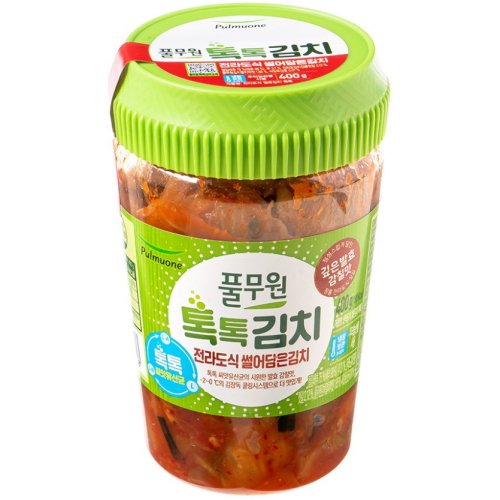 풀무원 톡톡 전라도 썰어담은김치 400g (1개)_이미지