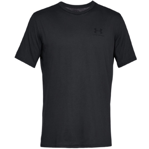언더아머 스포츠스타일 레프트 체스트 반팔 티셔츠 1326799 (001, 블랙)_이미지