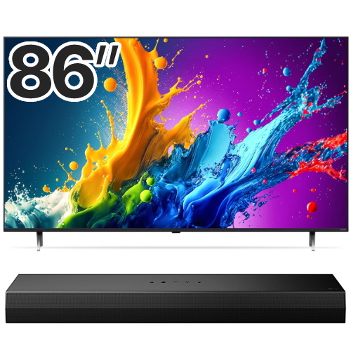 LG전자 QNED 86QNED80TKA (스탠드+사운드바, S20A)