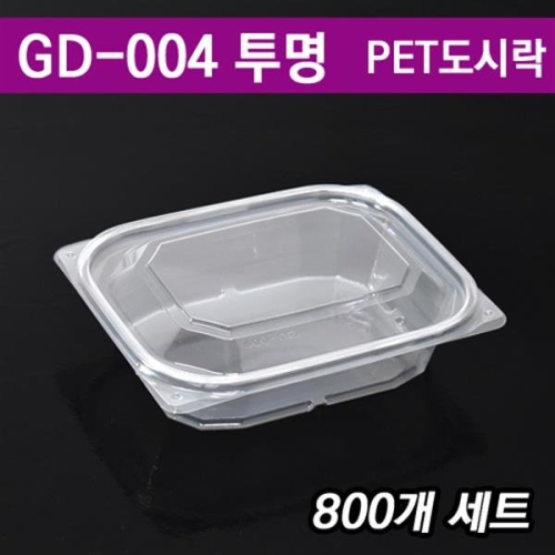 우리팩 GD-004 반찬용기 투명 (800개)
