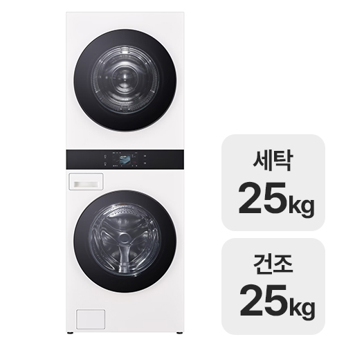 LG전자 트롬 AI 오브제컬렉션 워시타워 WA2525IIHF