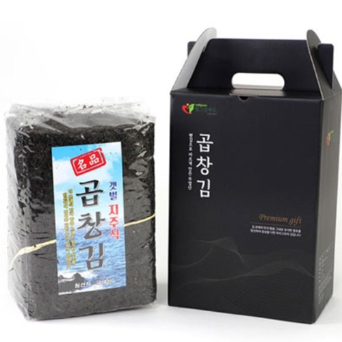 신안 진도 무안 햇 곱창김 무염산 지주식 100매 일반 선물용 명품김_이미지