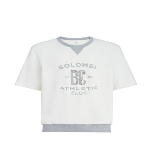  브루넬로쿠치넬리 긴팔 티셔츠 MR8313378GCTQ27 White