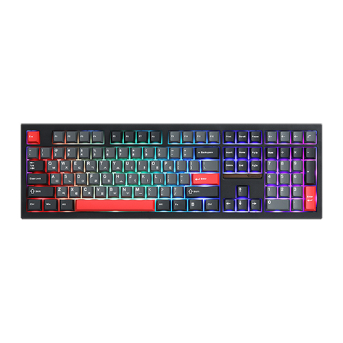 주연테크 긱스타 GKG108 유무선 기계식 블랙 (선셋)_이미지