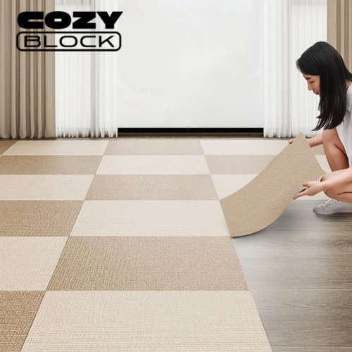 코지블럭 접착제 없는 데코타일 매트 (1장, 50cm x 50cm)