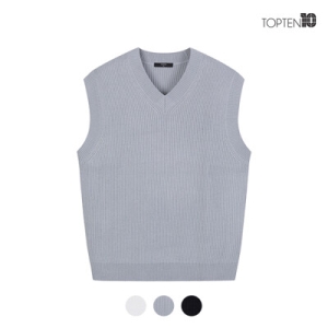 탑텐 남성 울블렌드 브이넥 베스트_MSC4ES1921 582945_MSC4ES1921