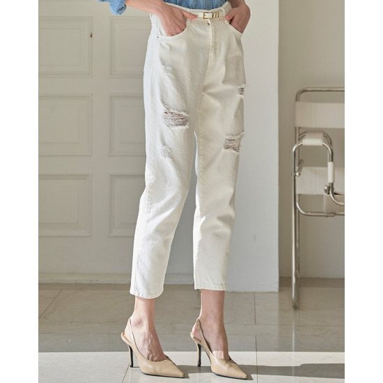 르니앤맥코이 디스트로이드 배기핏 코튼 팬츠 ML04SL104_이미지