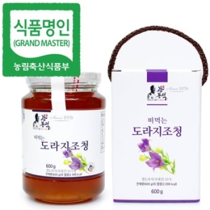 명인 도라지청 600g 국가지정 조청 전통식품명인 제32호 강봉석 도라지조청