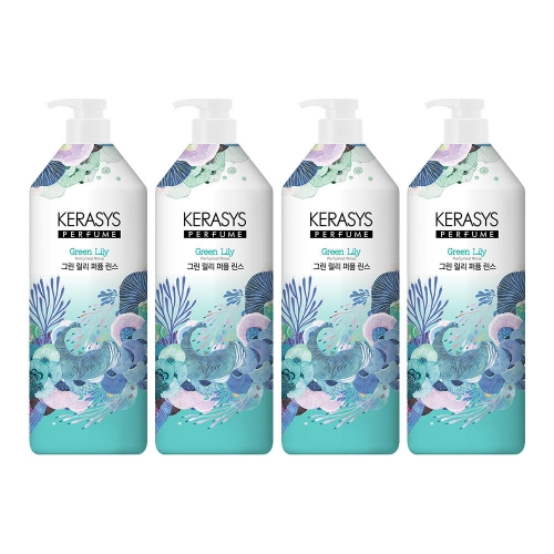 애경 케라시스 그린 릴리 퍼퓸 린스 1000ml (4개)