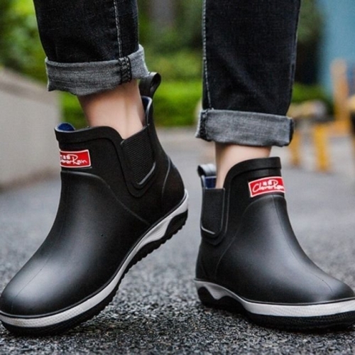 남성 중장마 방수 장화 남자 통굽 미들 레인부츠 WFIKR89