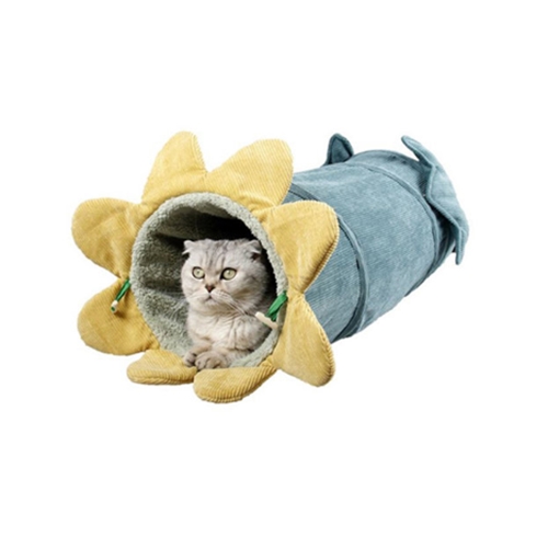 탁펫 고양이 롱 숨숨집 오이