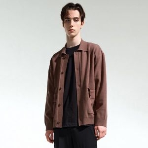 TNGT 세미 오버핏 니트 트러커 자켓 TNSW1F703_이미지