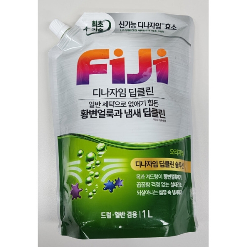 LG생활건강 피지(FIJI) 디나자임 딥클린 오리지널 리필 1L (7개)