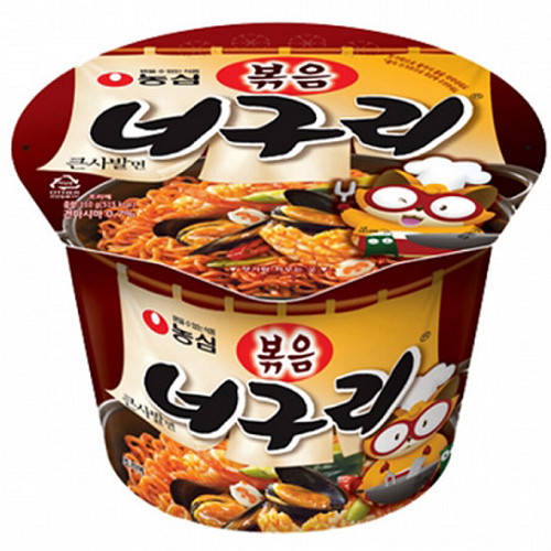 농심 볶음 너구리 큰사발면 110g (1개)