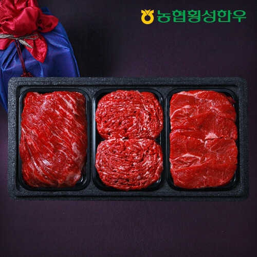 동횡성농협 농협횡성한우 1등급 명품 정육세트 1호 1.5kg