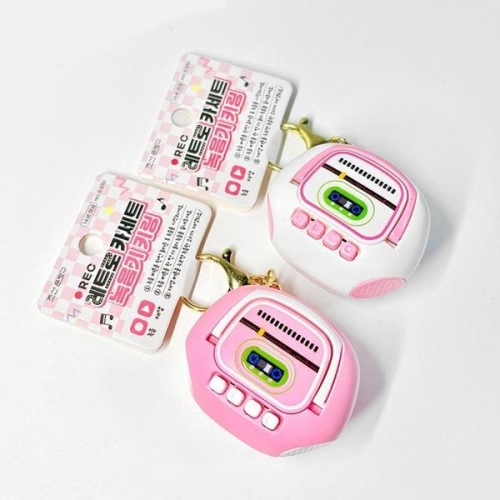 셀러허브 녹음기 녹음 키링 1분 레트로 카세트 테이프 음성 목소리 보이스 레코더 S39376741