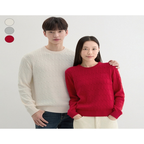 게스 ON 유니 꽈배기 라운드 스티 NP3SE601_이미지