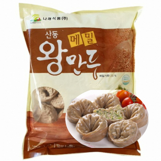 나래식품 산동 메밀 왕만두 1.4kg (1개)_이미지