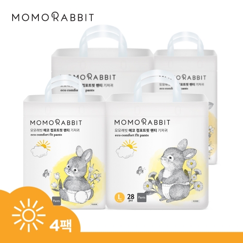 모모래빗 에코컴포트핏 팬티 기저귀 대형-공용