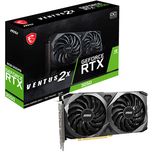MSI 지포스 RTX 3050 벤투스 2X OC D6 8GB