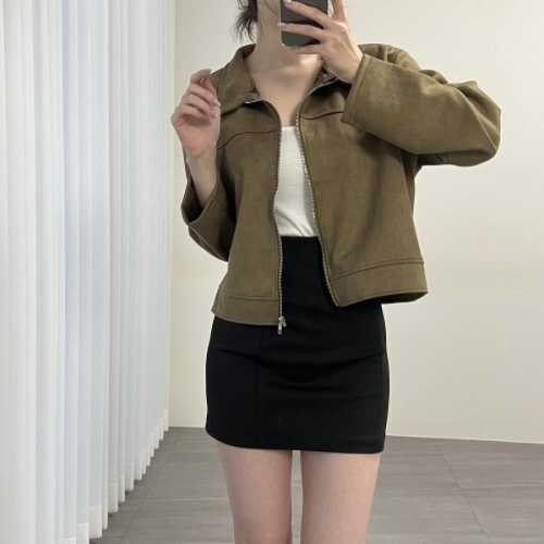 다잇템다잇템 여자 블랙치마 쫀쫀스판 H라인 미니멀리즘 미니스커트_236062