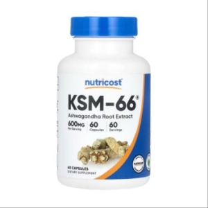 뉴트리코스트 KSM-66 아슈와간다 뿌리추출물 600mg 60캡슐 (1개)_이미지