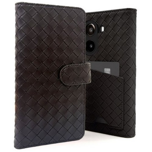 EXCCI 샤오미 포코 X7 프로 위브 마그네틱 액정 긁힘방지 가죽 다이어리 지갑 케이스_이미지