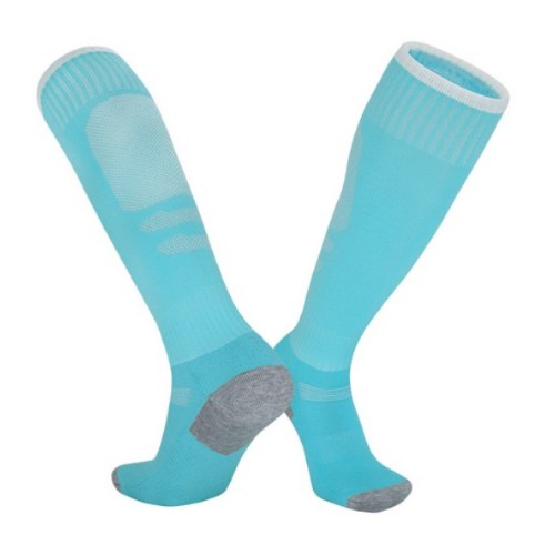 SNF 종아리 포인트 두꺼운 축구양말 2족 (10 하늘색)