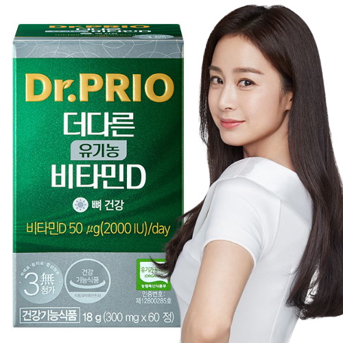 닥터프리오 더다른 유기농 비타민D 60정 (1개)