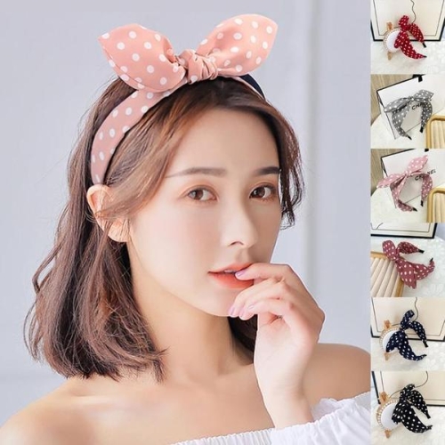 도트 리본 넓은 머리띠 USK-175 S10724791