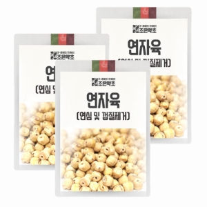 건우 조은약초 연심 및 껍질제거 통 연자육 연밥 1kg x 3봉_이미지