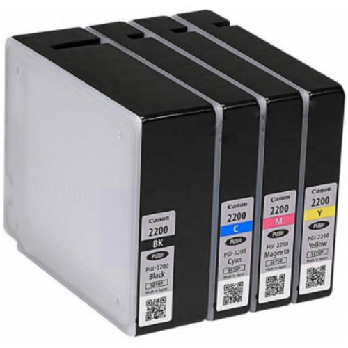 Canon 벌크 PGI-2200BK, PGI-2200C, PGI-2200M, PGI-2200Y 4색 세트 (번들)_이미지
