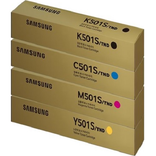 삼성전자 정품 CLT-K501S, CLT-C501S, CLT-M501S, CLT-Y501S 4색 세트