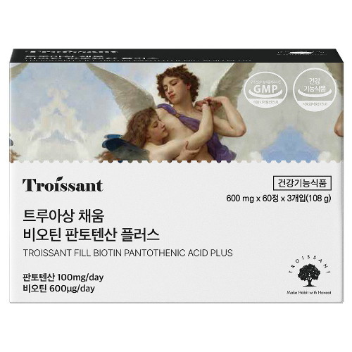 트루아상 채움 비오틴 판토텐산 플러스 60정 3개입 세트 (1개)