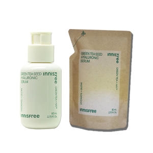 아모레퍼시픽 이니스프리 그린티 씨드 히알루론산 세럼 80ml (본품1개+리필1개)