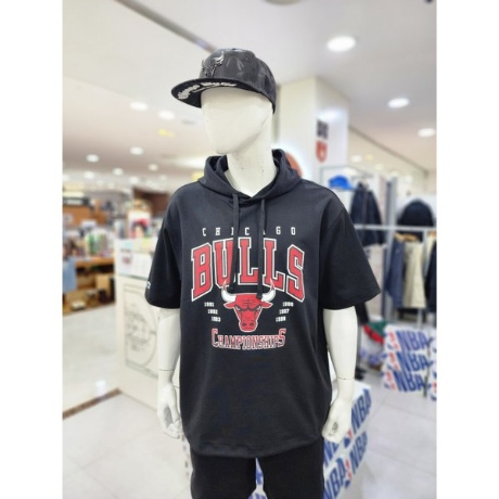 CHI 오버핏 후드 반팔 티셔츠 N242TH020P