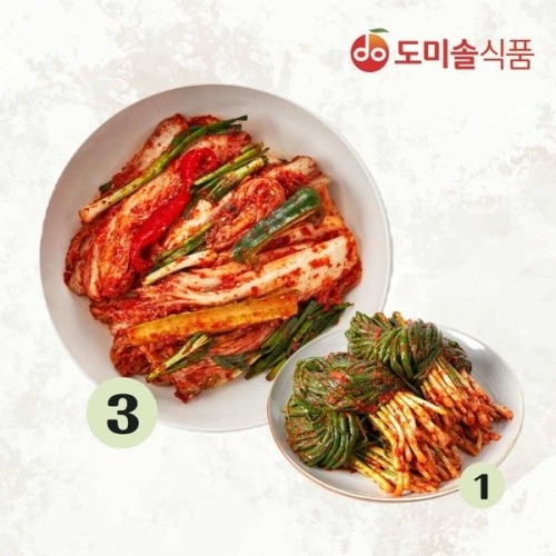 도미솔식품 박미희 특선겉절이 3kg + 파 1kg
