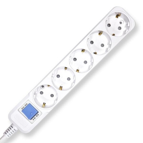 멀티탭코리아 탭스온 5구 16A 메인스위치 과부하차단 멀티탭 (1.5m)