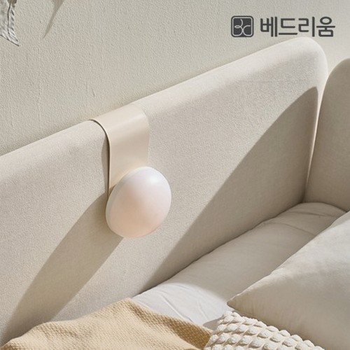 베드리움 라온 패브릭 데이베드 슬림헤드 침대 SS+안전가드 (매트별도)_이미지