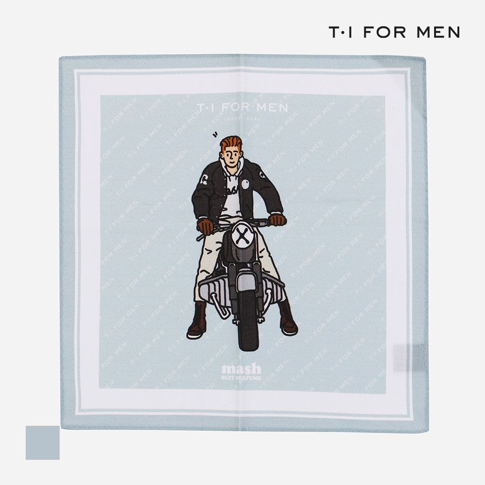 티아이포맨 T.I FORMEN 메쉬 수트퍼퓸 콜라보 그린 헹거치프_M219MHC060M