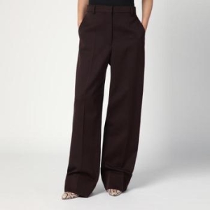 스텔라매카트니 Straight leg trousers in plum wool 6402243GU700/XL_STELL-6008_102-4