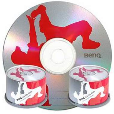 BenQ CD-R 700MB 52x 케익 100장 Hip-Hop RED_이미지