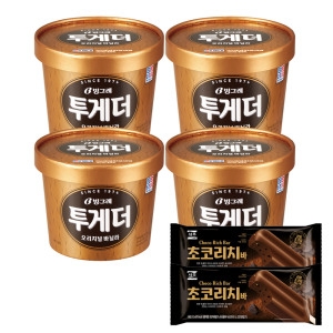 빙그레 투게더 바닐라 900ml x 4개 + 서주아이스주 80ml x 2개 (1개)_이미지
