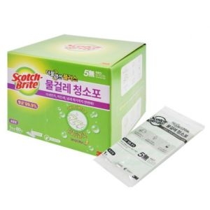 3M 스카치브라이트 표준형 일반형 대용량 더블액션 플러스 물걸레 청소포 60매 / 스카치브라이트