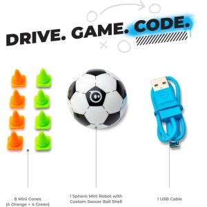 스피로 Sphero Mini 지육 STEM 장난감 스마트 토이 프로그래밍 가능한 로봇 공 축구 공 일본 정규 대리점품 M001SRW_이미지