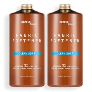 쿤달 초고농축 섬유유연제 클린솝향, 1580ml, 2개_이미지